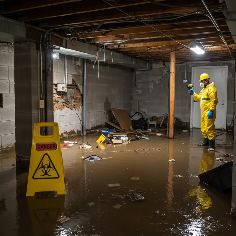 Flooded Basement Electrical Hazard in Essex County, MA Property